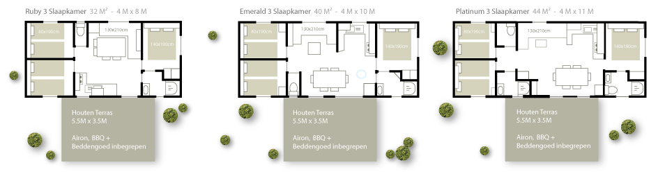 3 bed mobile homes